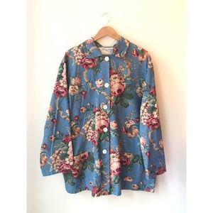 Floral Denim Shacket
